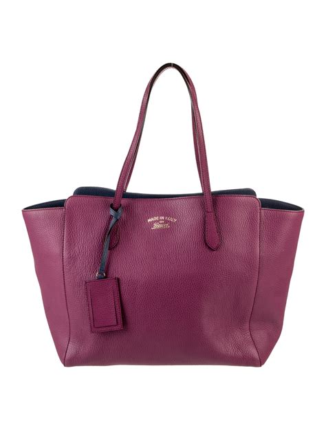 gucci swing tote plum|Swing Gucci Bags .